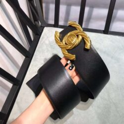 Chanel Glazed Calfskin CC Belt