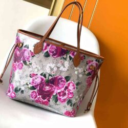 Louis Vuitton NEVERFULL MM TOTE BAG Garden Flowers