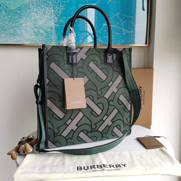 Burberry Denny Checked Tote Bag