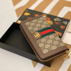 Gucci Ophidia GG zip around wallet