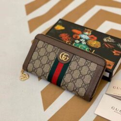 Gucci Ophidia GG zip around wallet