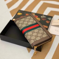 Gucci Ophidia GG zip around wallet