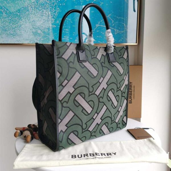 Burberry Denny Checked Tote Bag