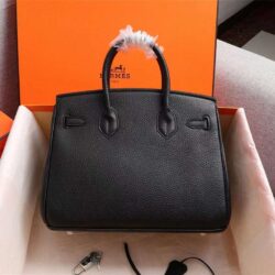 Hermes Birkin bag 35 Black Togo leather replica