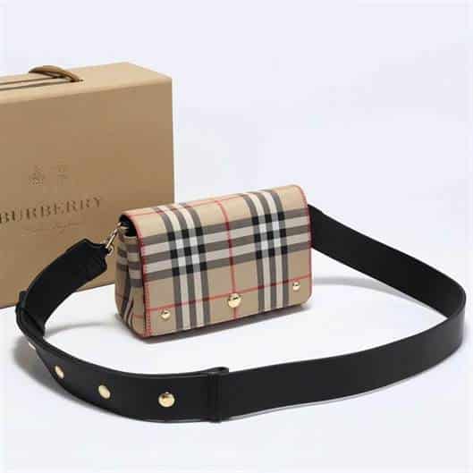 Burberry Check Print Mini Bag replica