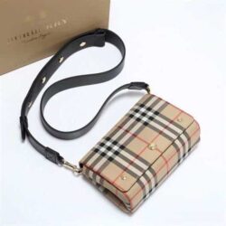 Burberry Check Print Mini Bag replica