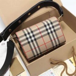 Burberry Check Print Mini Bag replica