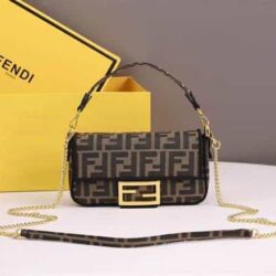 Fendi Baguette Mini Jacquard FF replica