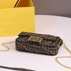 Fendi Baguette Mini Jacquard FF replica