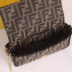 Fendi Baguette Mini Jacquard FF replica