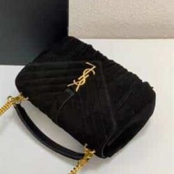 YSL Suede Fringe Small Monogram Satchel replica