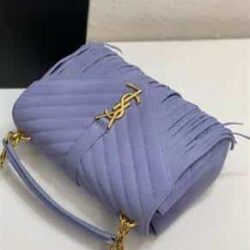 YSL Suede Fringe Small Monogram Satchel replica