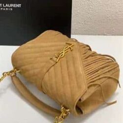 YSL Suede Fringe Small Monogram Satchel replica