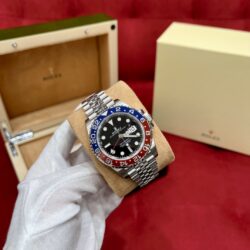 Rolex GMT – MASTER II Red and Blue Oyster (M126710BLRO) replica