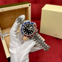 Rolex GMT – MASTER II Red and Blue Oyster (M126710BLRO) replica